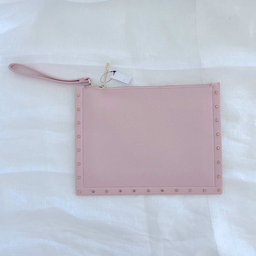 NWT Pink White House Black Market Clutch/Wristlet
